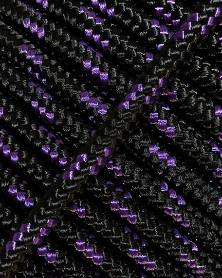 PES verstärktes Djembe Trommel Seil 5 mm Schwarz / Violett 100 m