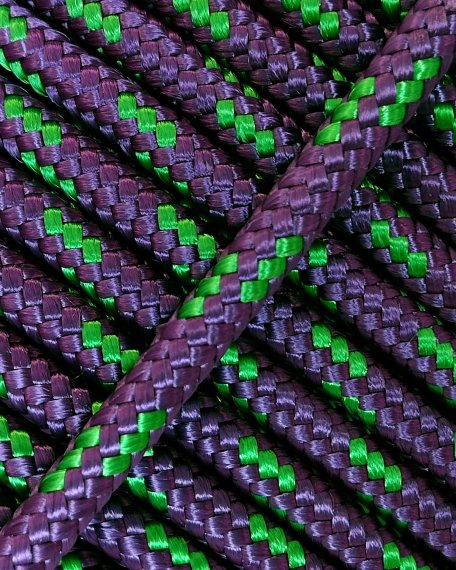 PES verstärktes Djembe Trommel Seil 5 mm Violett / Grün 100 m