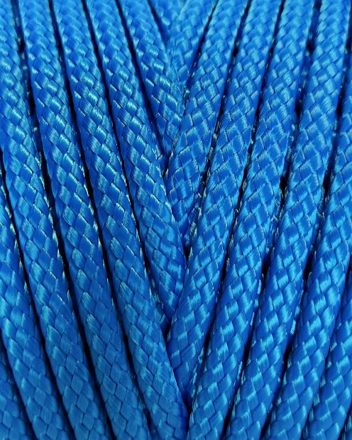 PA hohles Djembe-Seil 4 mm Blau 160 m