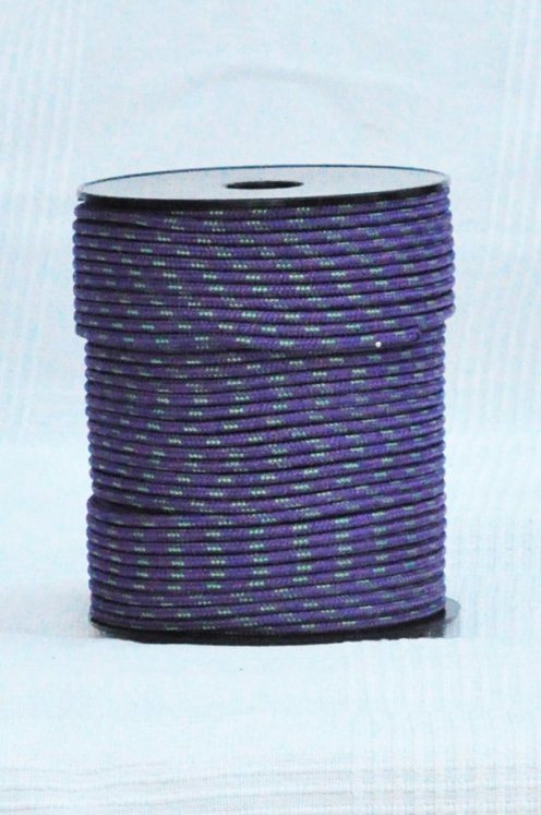 PES verstärktes Djembe-Tau 4 mm Violett / Grün 100 m